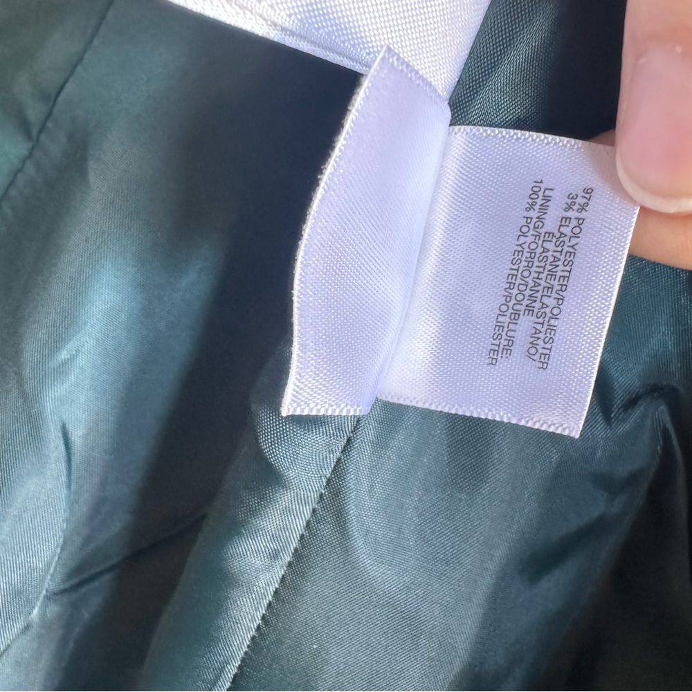 Le Suit | Petite Blazer Emerald Green Size 2P - Picture 5 of 6